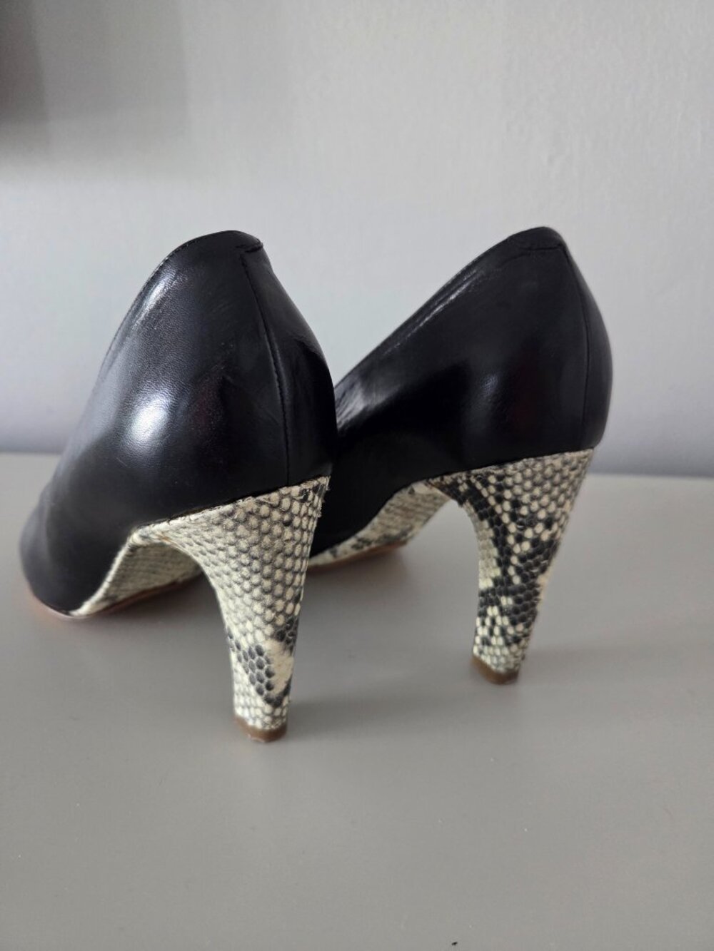 Dries Van Noten Black Pump Snakeskin - Picture 2 of 4